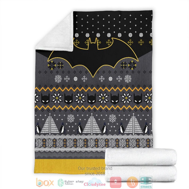 Batman Art Ugly Christmas Blanket 1 2 3 4 5 6