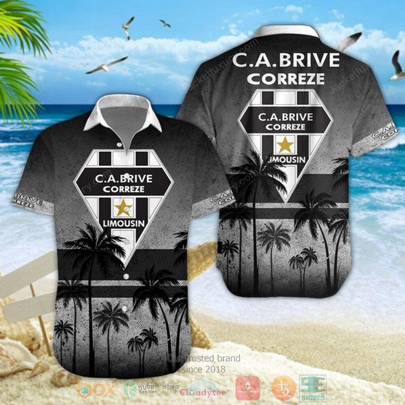 CA Brive palm tree Hawaiian Shirt Shorts