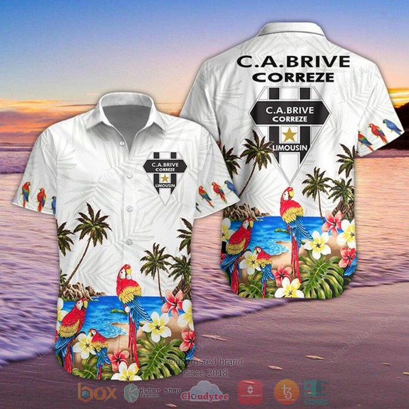 CA Brive parrot Hawaiian Shirt Shorts