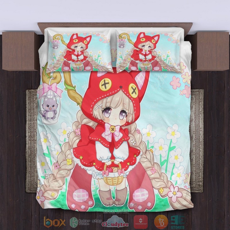 Chibi Red Riding Hood Bedding Set