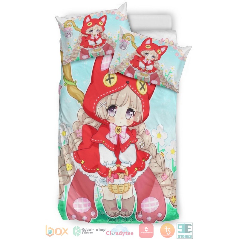 Chibi Red Riding Hood Bedding Set 1