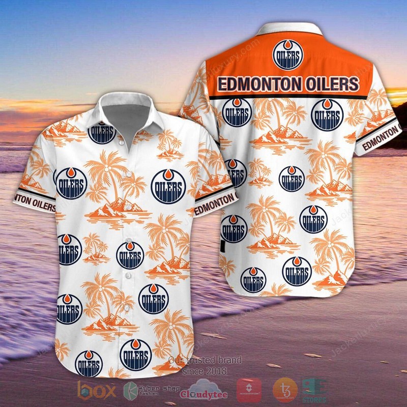 Edmonton Oilers Hawaiian Shirt Shorts