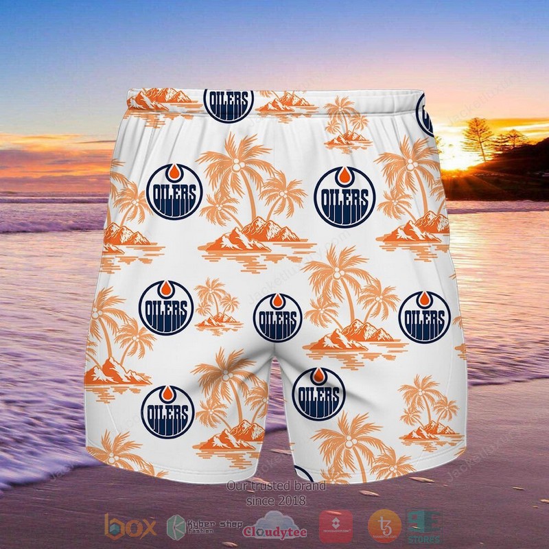 Edmonton Oilers Hawaiian Shirt Shorts 1