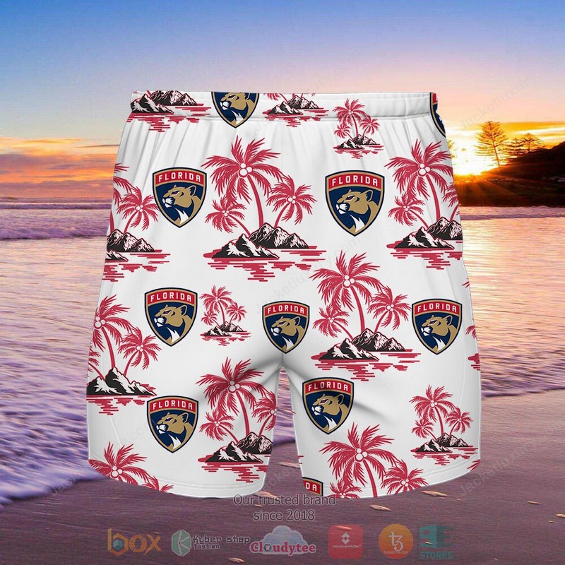 Florida Panthers Hawaiian Shirt Shorts 1
