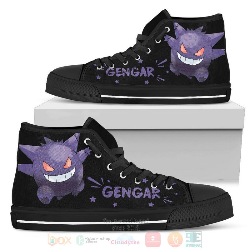 Gengar Canvas high top shoes