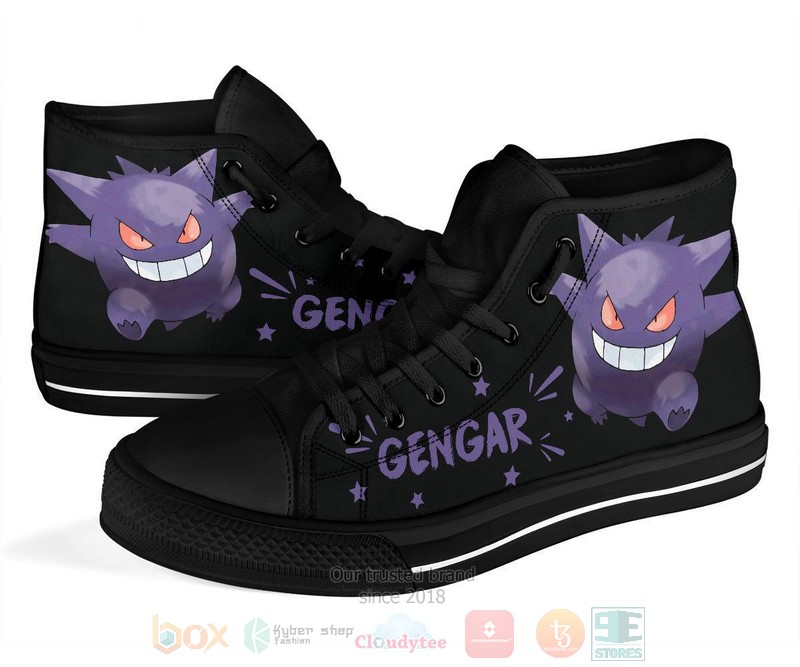 Gengar Canvas high top shoes 1