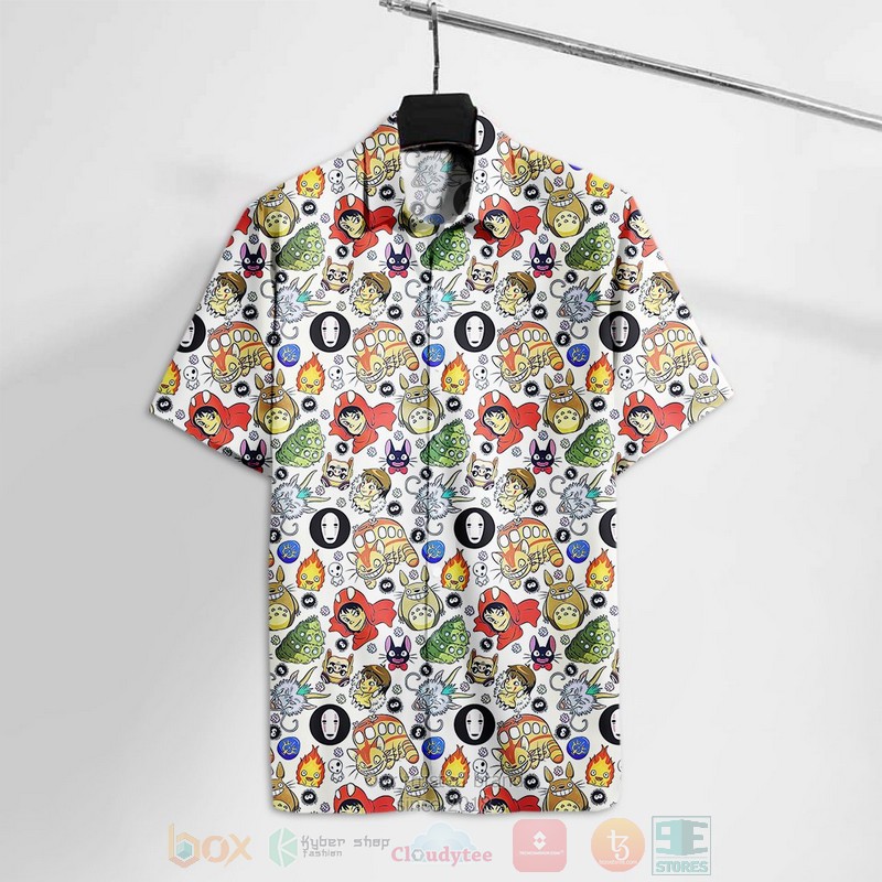 Ghibli pattern Hawaiian Shirt 1