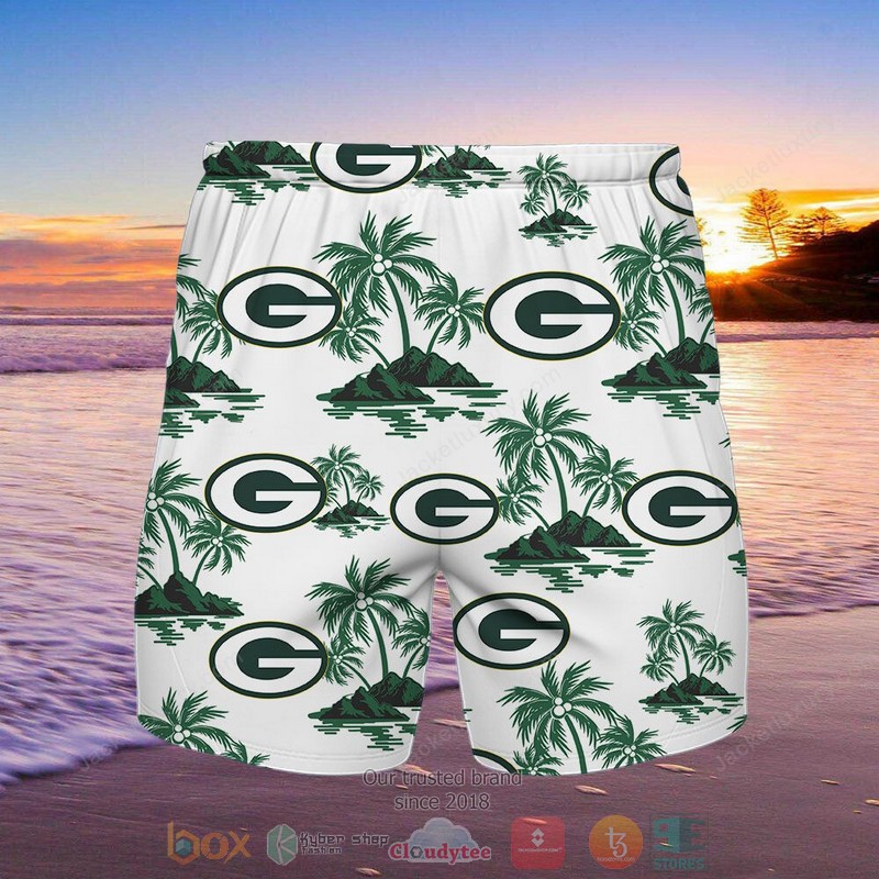 Green Bay Packers Hawaiian Shirt Shorts 1