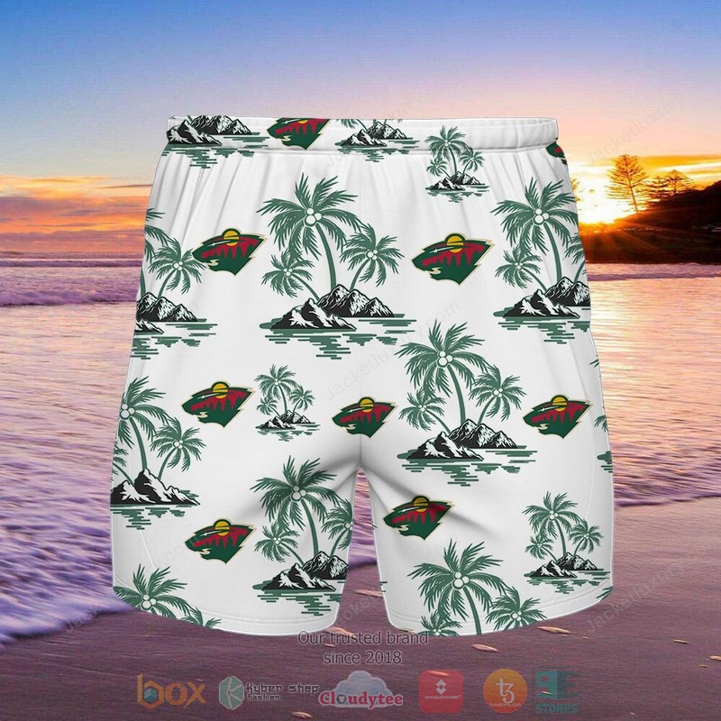 Minnesota Wild Hawaiian Shirt Shorts 1