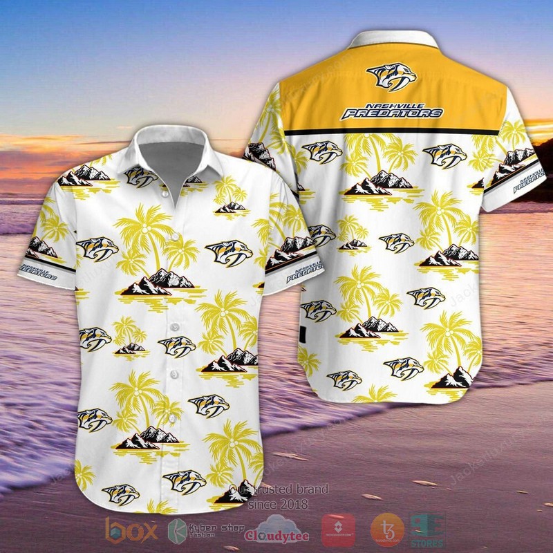 Nashville Predators Hawaiian Shirt Shorts