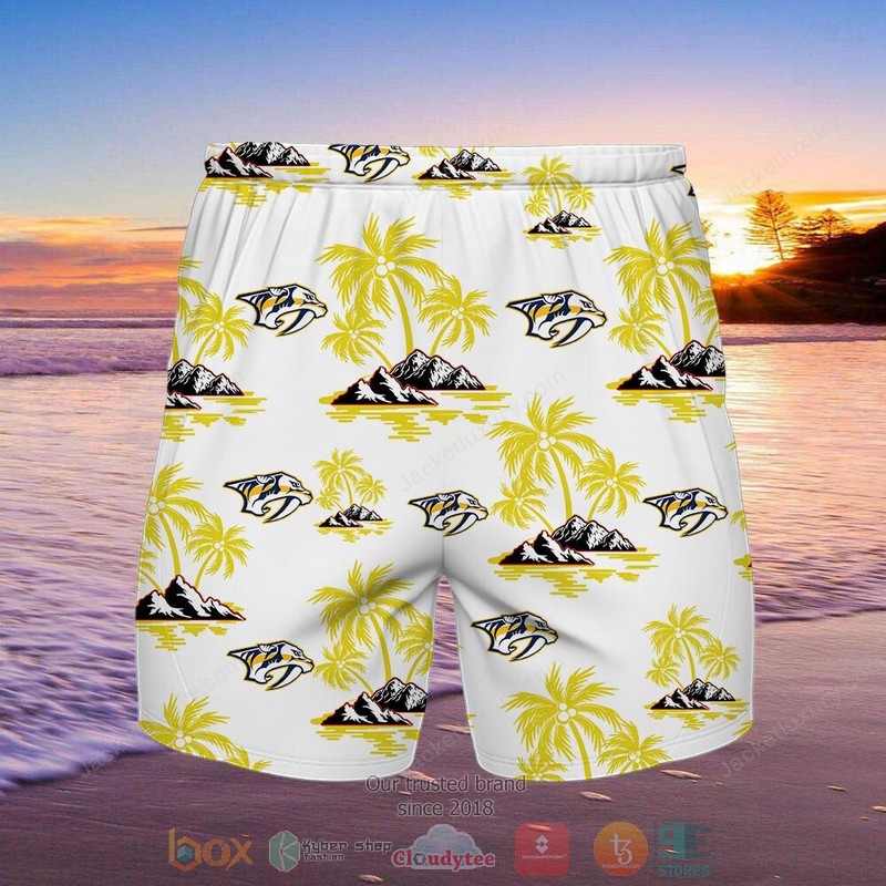 Nashville Predators Hawaiian Shirt Shorts 1