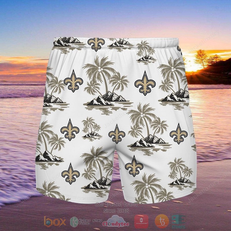 New Orleans Saints Hawaiian Shirt Shorts 1