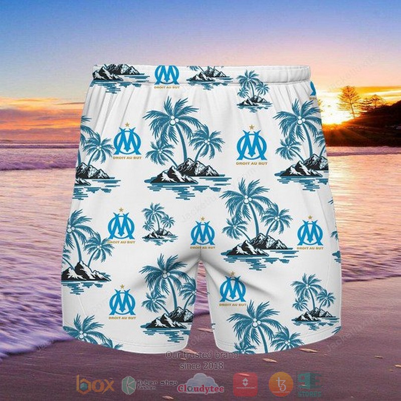 Olympique de Marseille Hawaiian Shirt Shorts 1