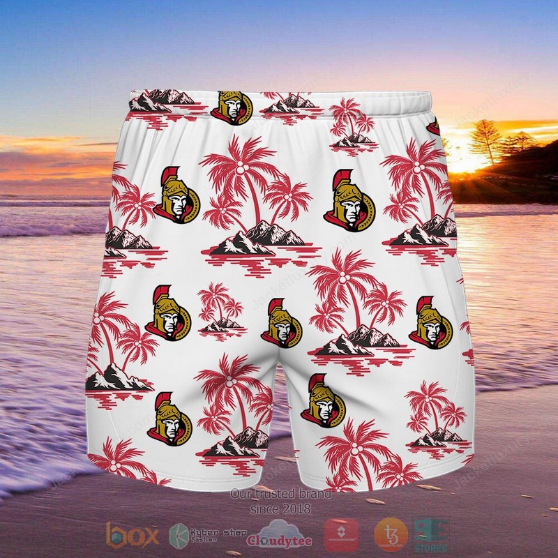Ottawa Senators Hawaiian Shirt Shorts 1