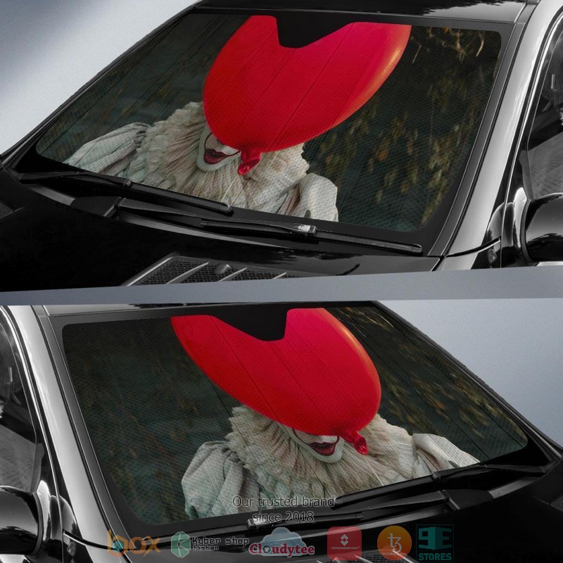Pennywise Red Balloon Auto Car Sunshade 1