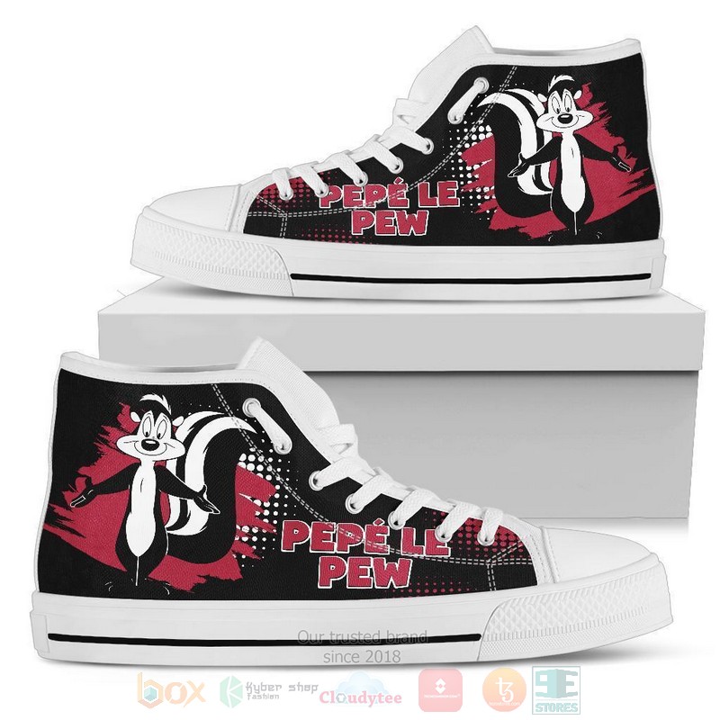 Pepe Le Pew Looney Tunes Canvas high top shoes