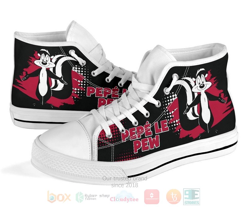 Pepe Le Pew Looney Tunes Canvas high top shoes 1