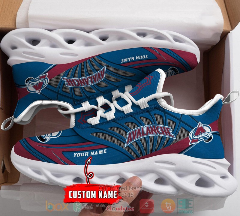 Personalized Colorado Avalanche custom max soul shoes