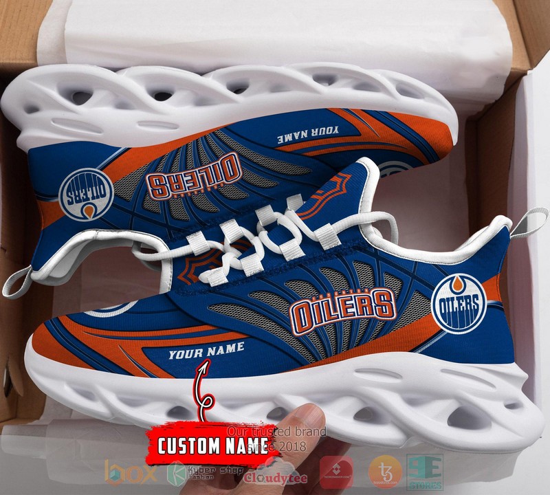 Personalized Edmonton Oilers custom max soul shoes