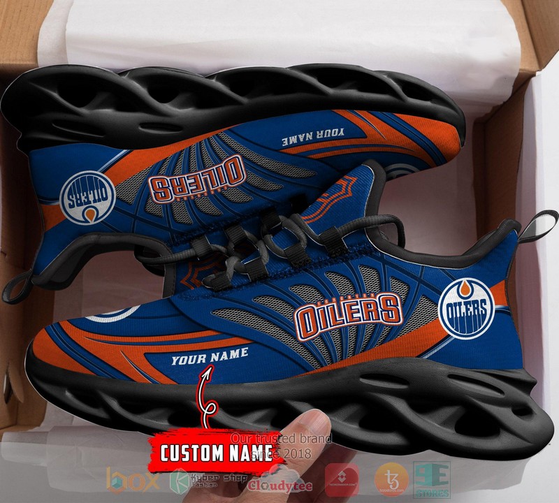 Personalized Edmonton Oilers custom max soul shoes 1