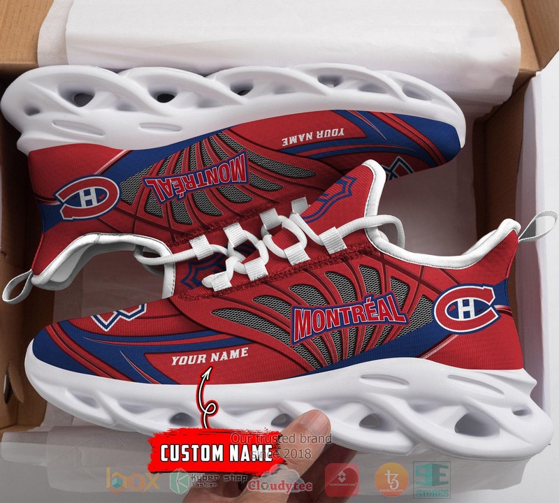 Personalized Montreal Canadiens custom max soul shoes