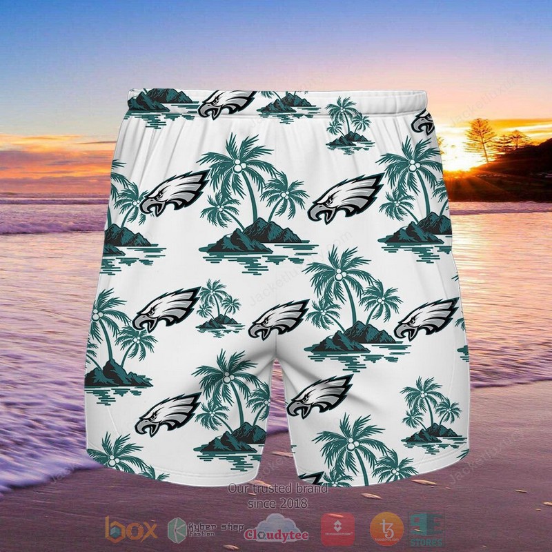 Philadelphia Eagles Hawaiian Shirt Shorts 1