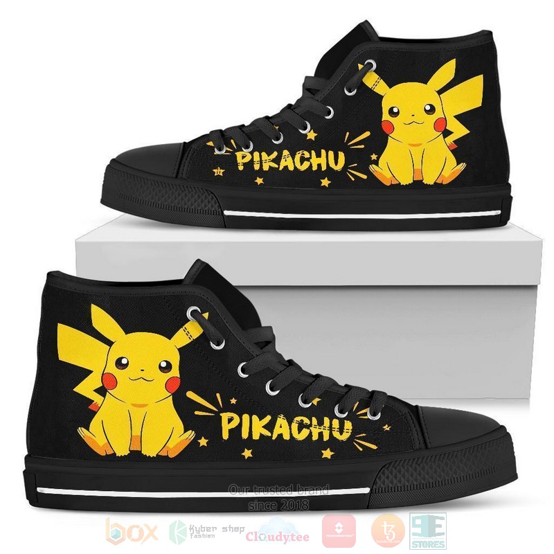 Pikachu Canvas high top shoes