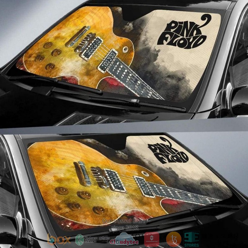 Pink Floyd Car Auto Guitar Rock Band Car Sunshade 1
