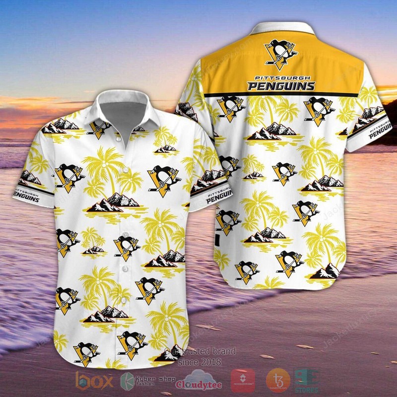Pittsburgh Penguins Hawaiian Shirt Shorts
