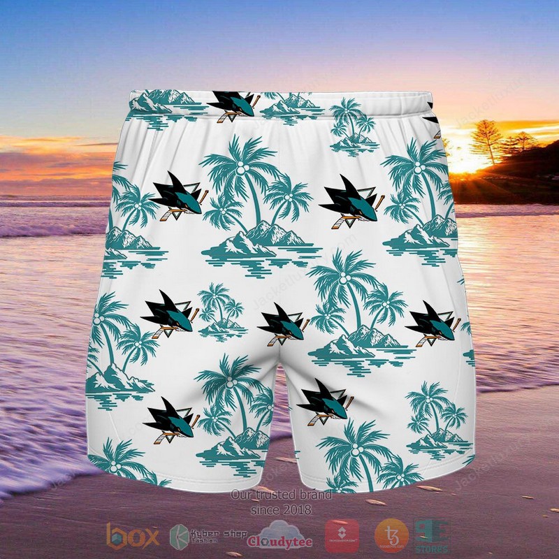 San Jose Sharks Hawaiian Shirt Shorts 1