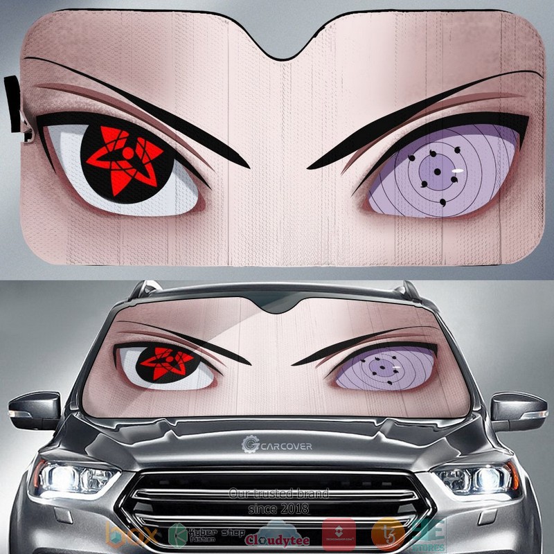 Sasuke Eyes Mangekyou Rinnegan Anime Eyes Car Sunshade