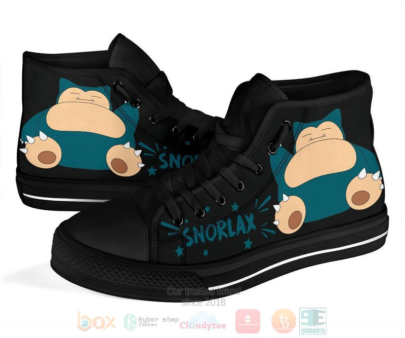 Snorlax Canvas high top shoes 1