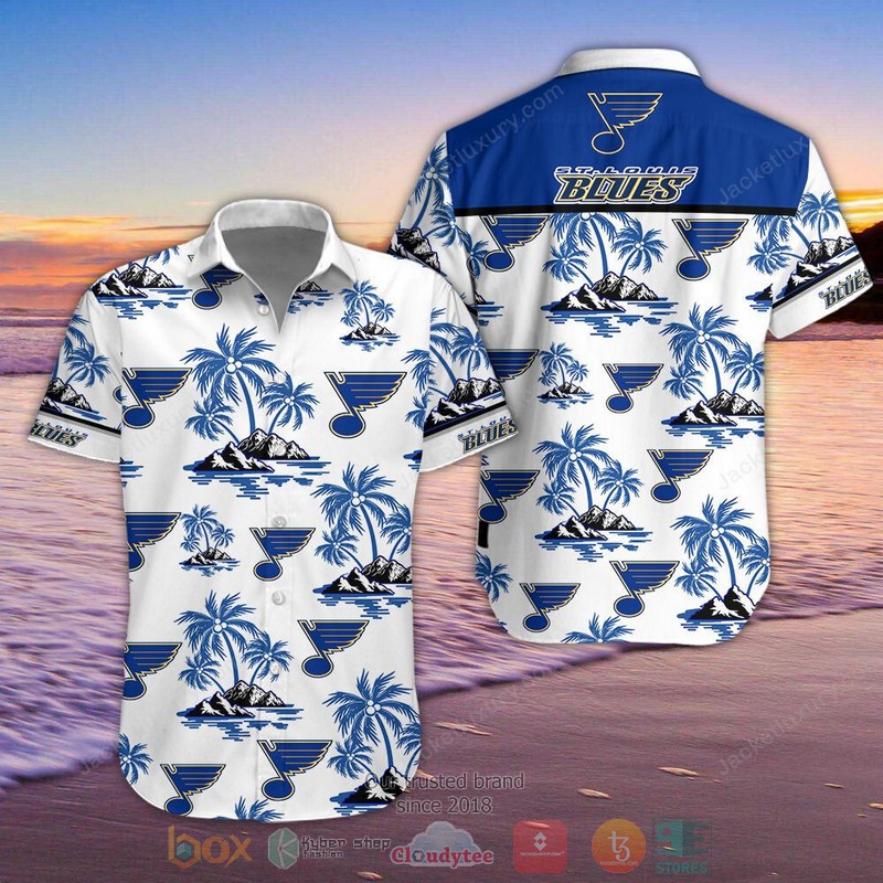 St Louis Blues Hawaiian Shirt Shorts
