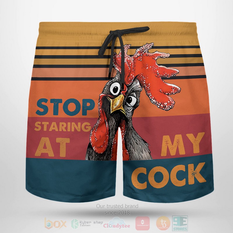Stop Staring At My Cock Beach Shorts