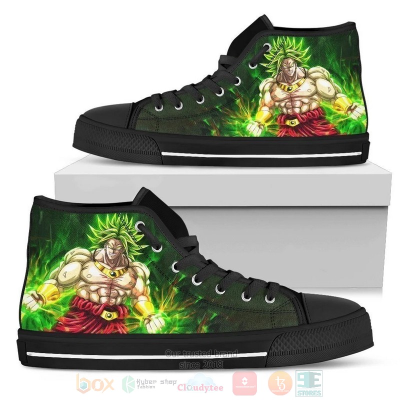 Super Broly Dragon Ball Canvas high top shoes