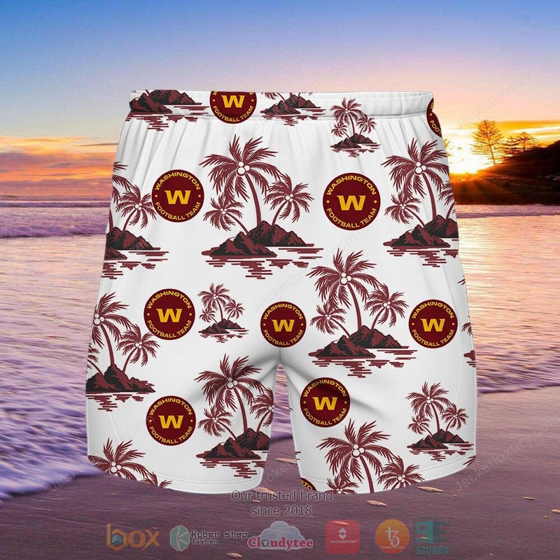 Washington Football Team Hawaiian Shirt Shorts 1