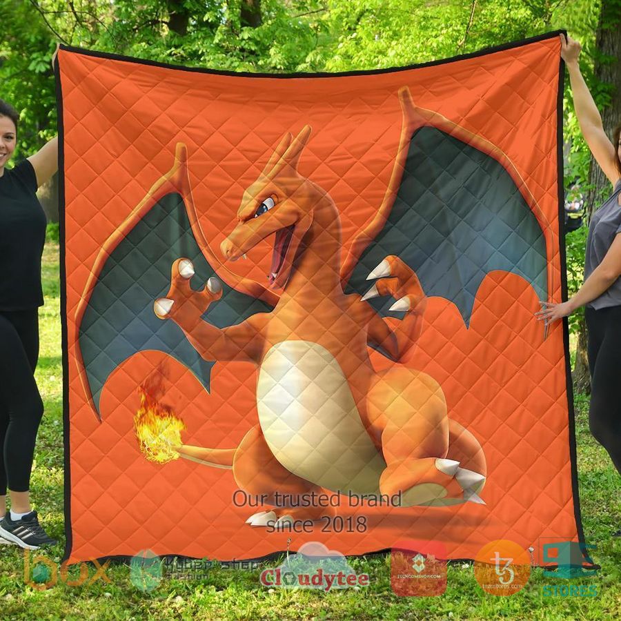 charizard pokemon quilt blanket 1 12072