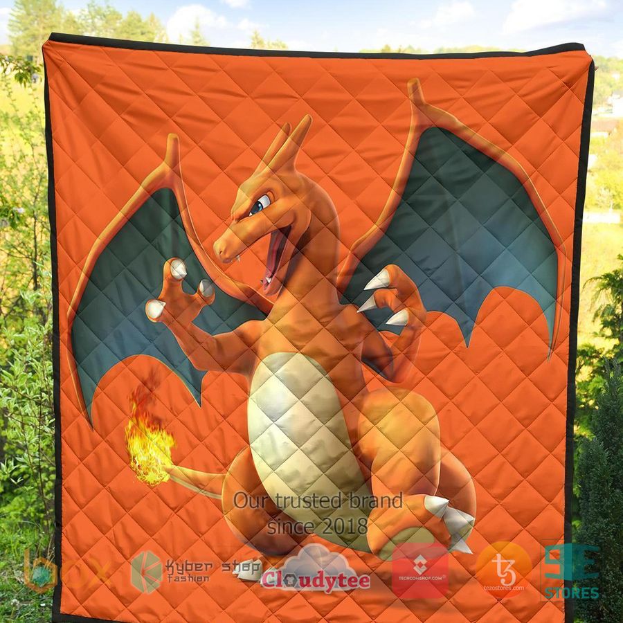 charizard pokemon quilt blanket 2 84889
