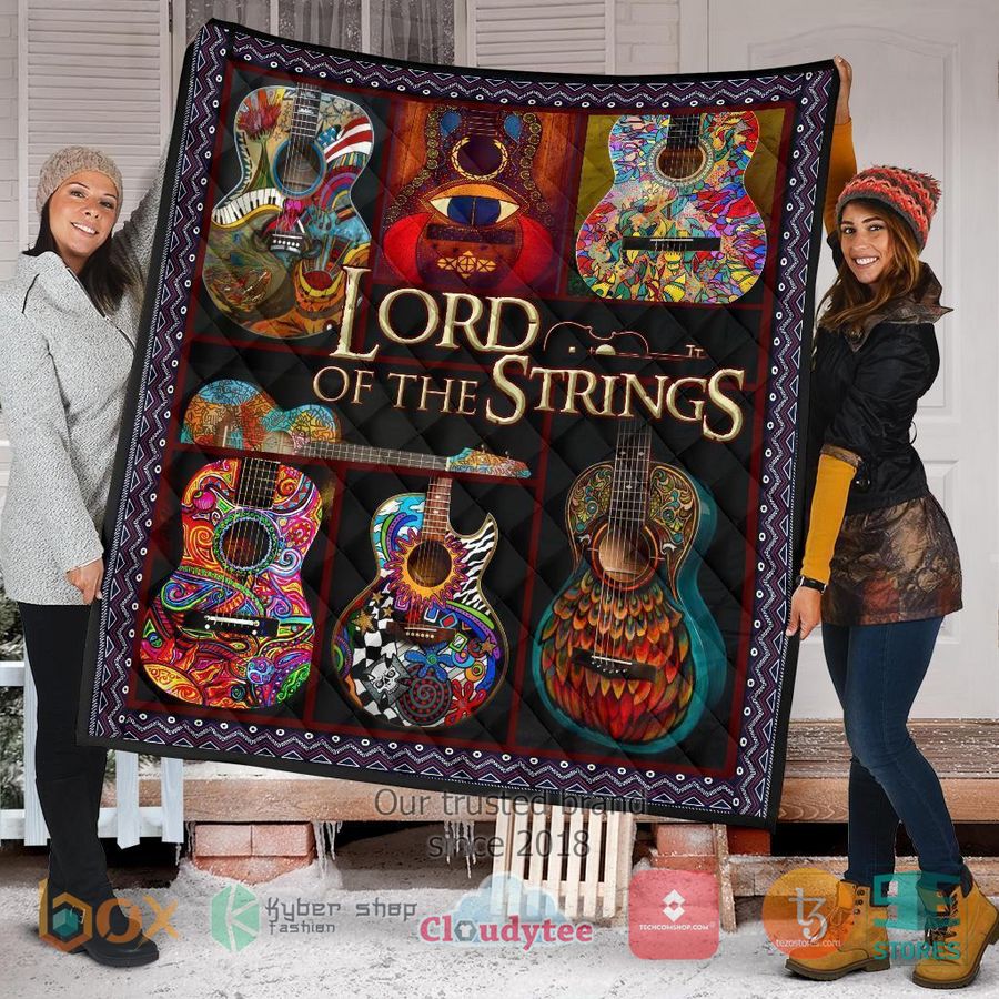 guitar lord of the strings guitar quilt blanket 1 89622