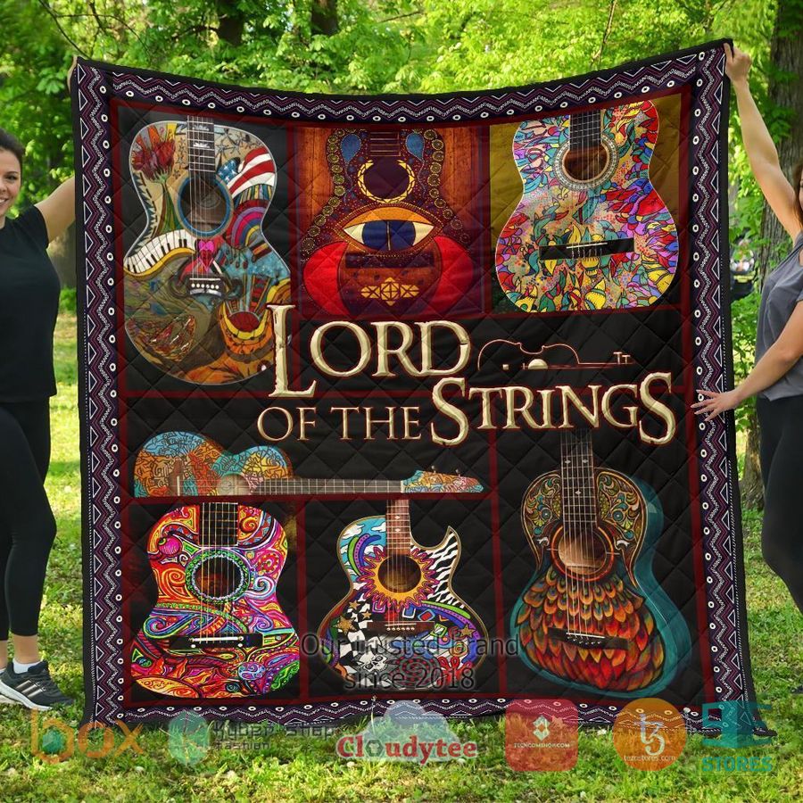 guitar lord of the strings guitar quilt blanket 2 57719