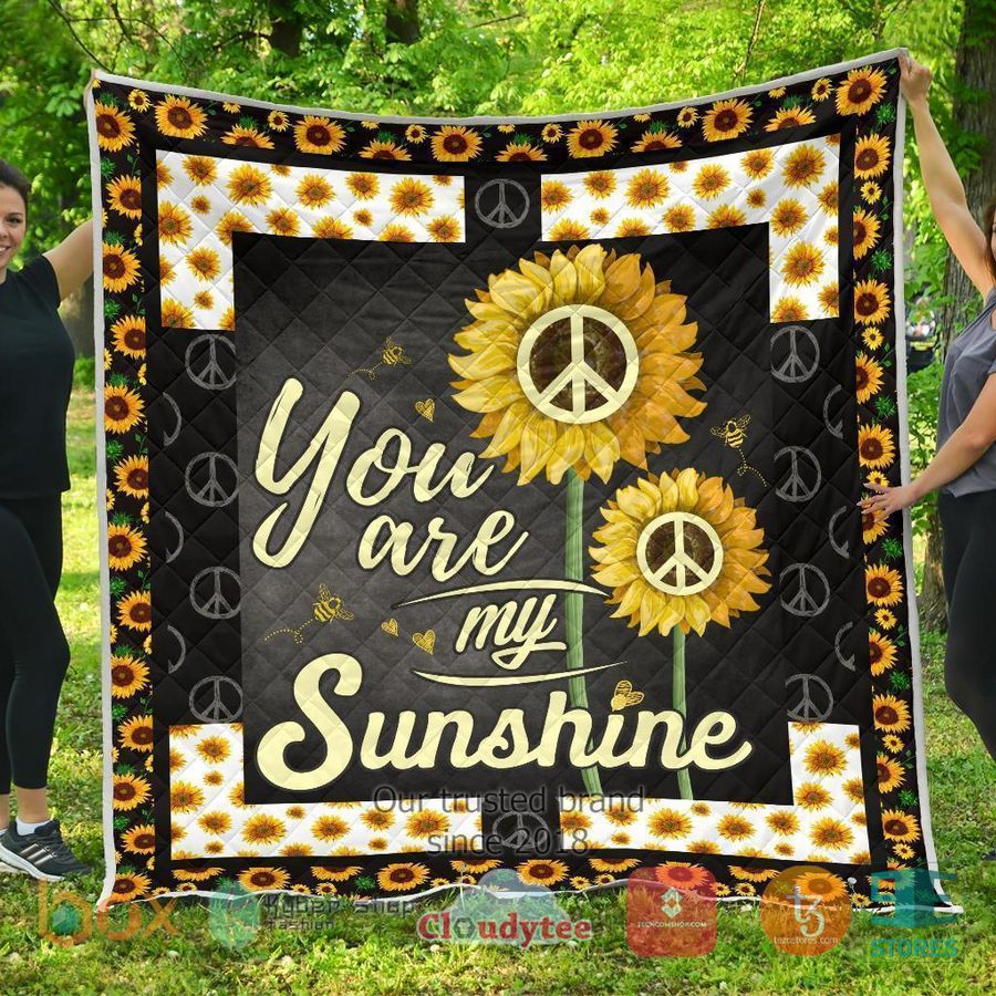 sunflower you are my sunshine quilt blanket 1 99381