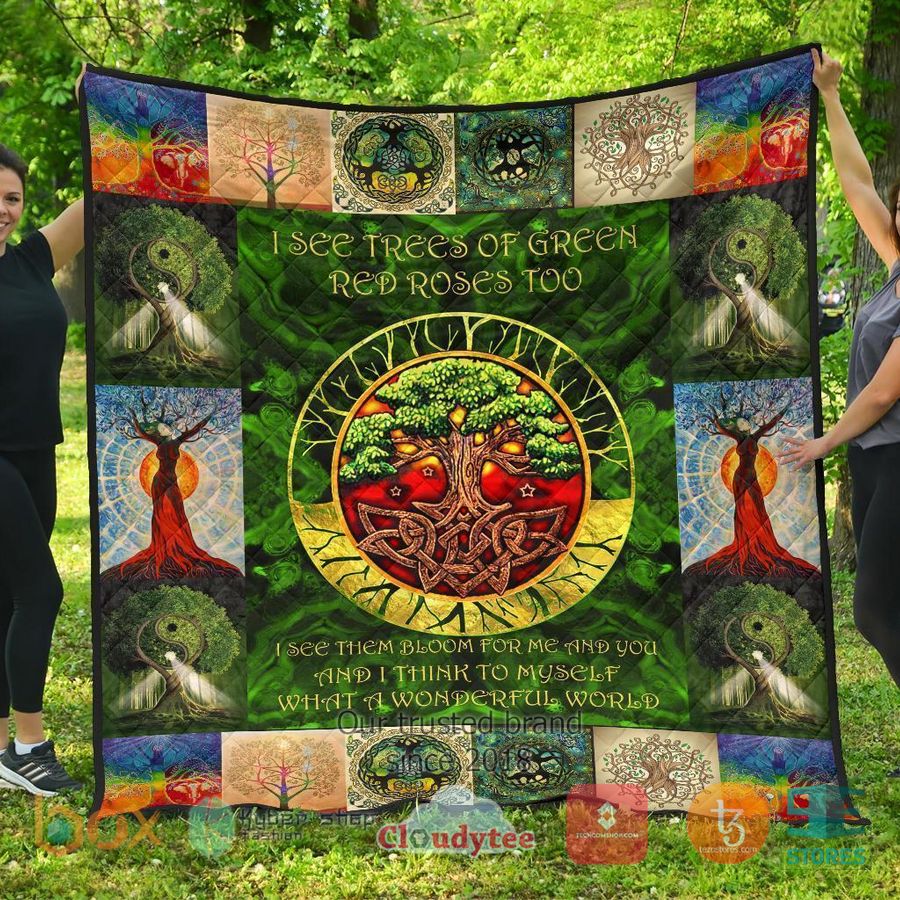 viking style tree of life quilt blanket 1 79299