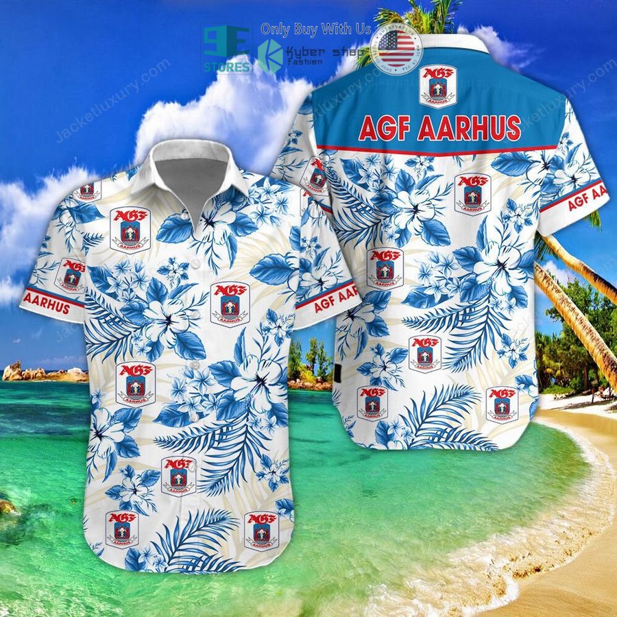 agf fodbold blue hawaii shirt shorts 1 75541