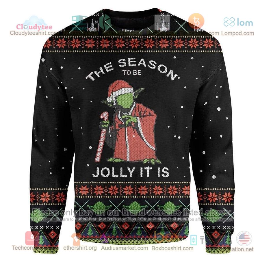 baby yoda the season to be jolly it is sweatshirt sweater 1 1522
