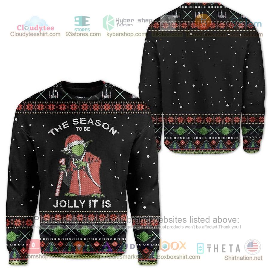 baby yoda the season to be jolly it is sweatshirt sweater 3 84677