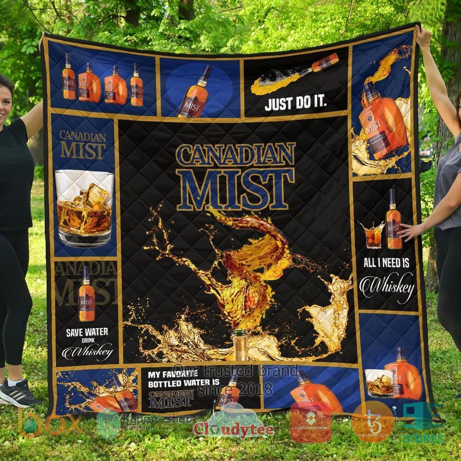 canadian mist all i need is whisky quilt blanket 2 31317