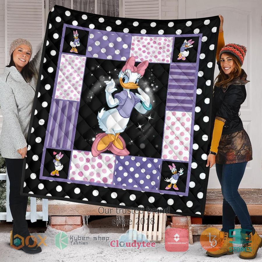 daisy duck cartoon quilt blanket 2 8758