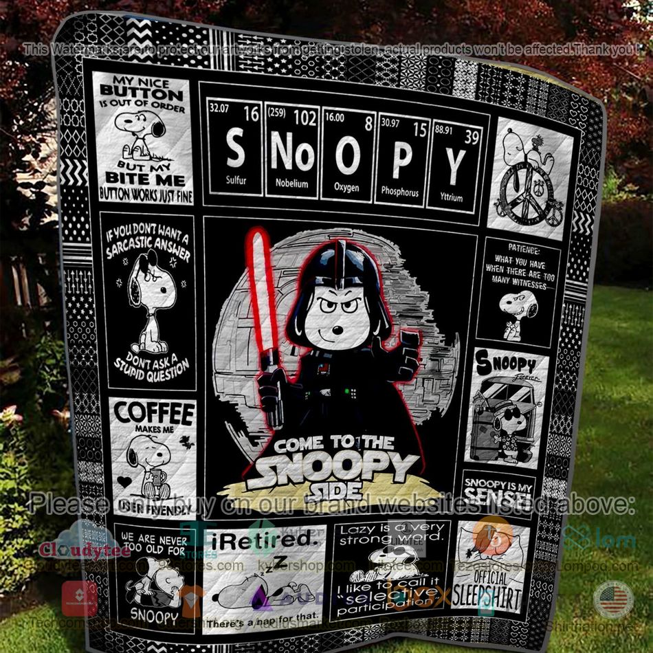 darth vader come to the snoopy side quilt 2 69562