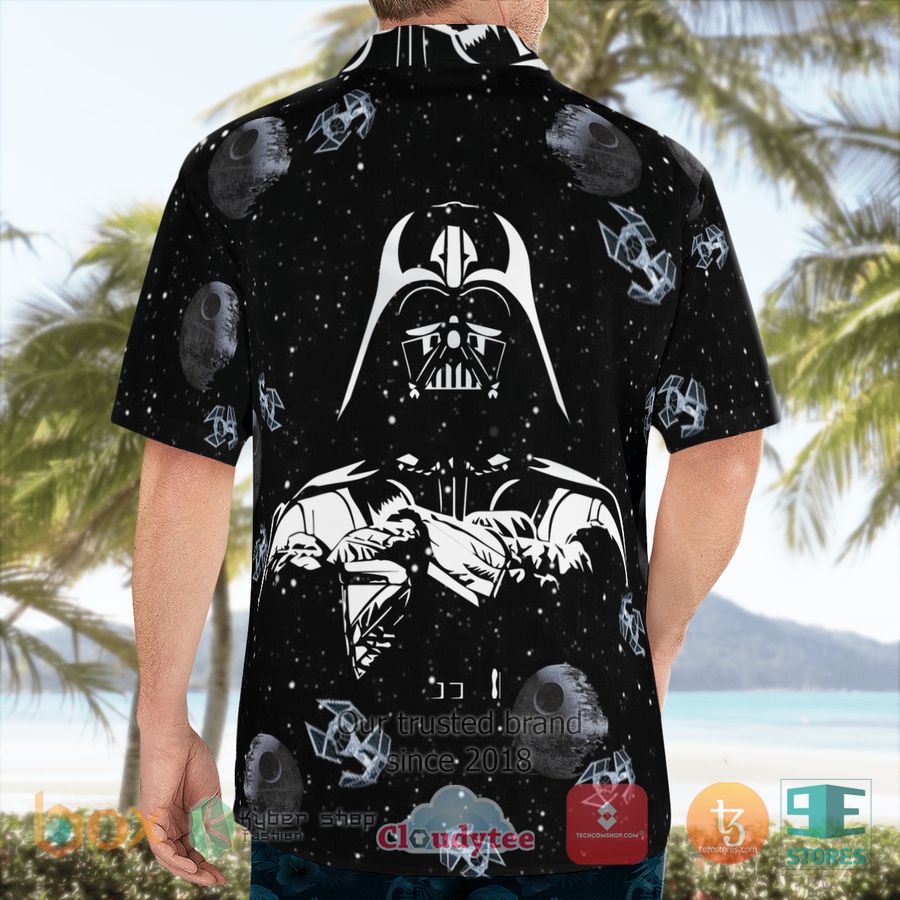 darth vader star wars black hawaiian shirt 2 10349