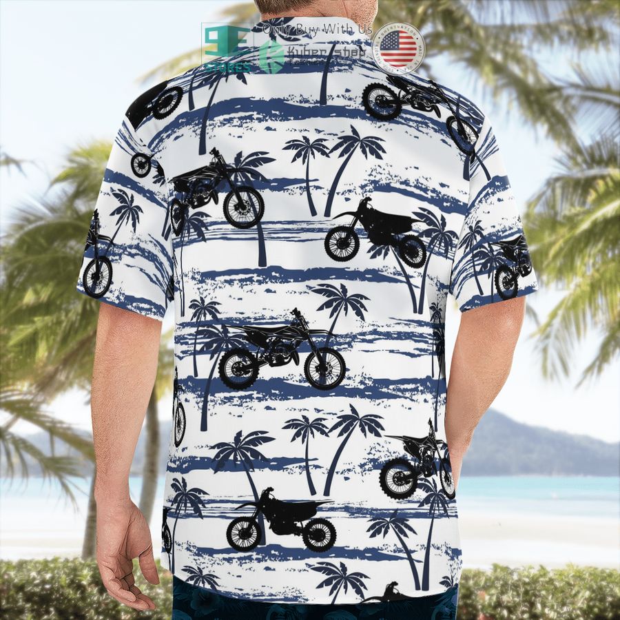dirt bike palm tree white hawaiian shirt shorts 2 34013